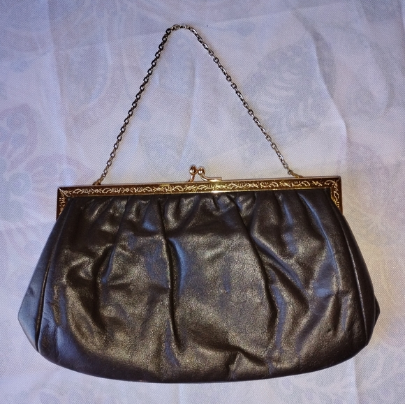 Elegant Brown Clutch Bag - Picture 1 of 3